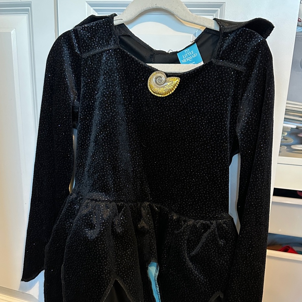 Ursula from the Little mermaid -Sparkling Black Kids Costume